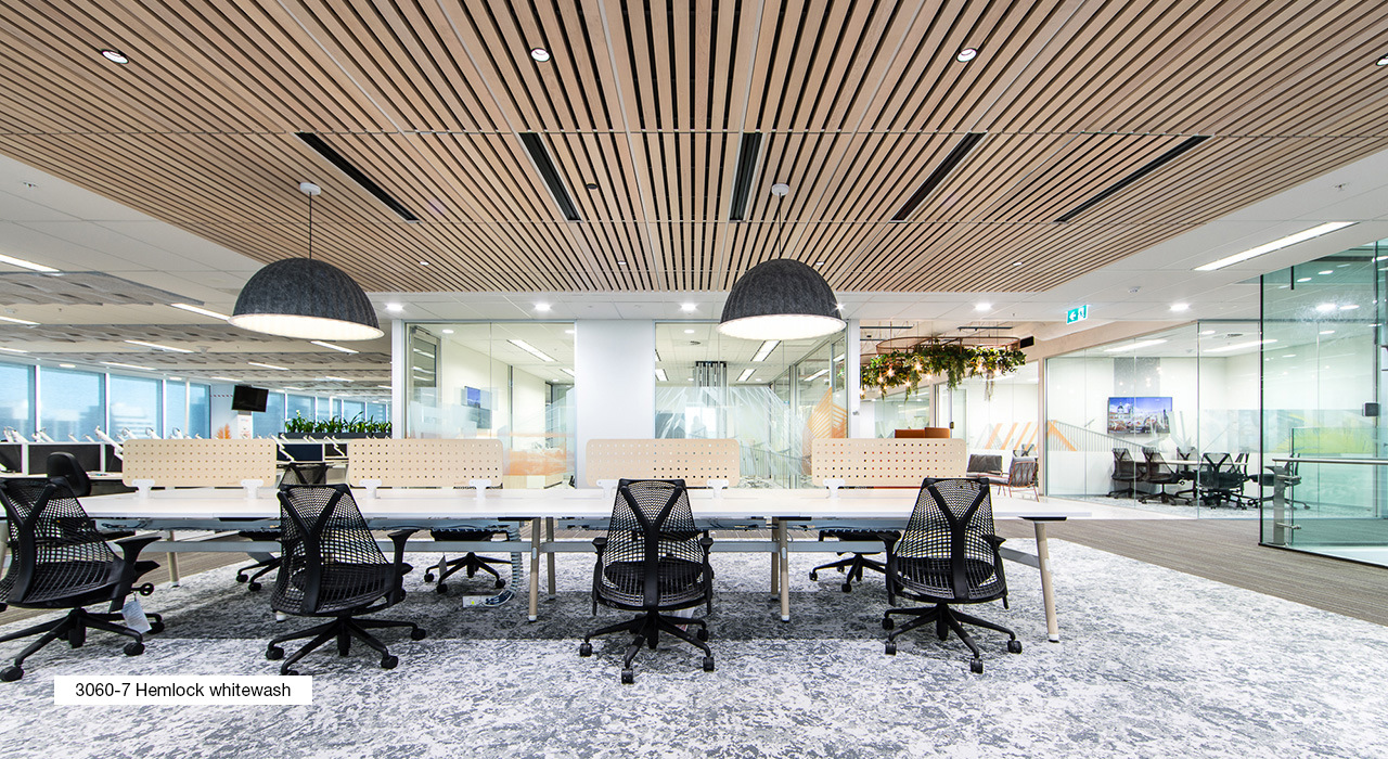Ceiling Baffles acoustic installation
