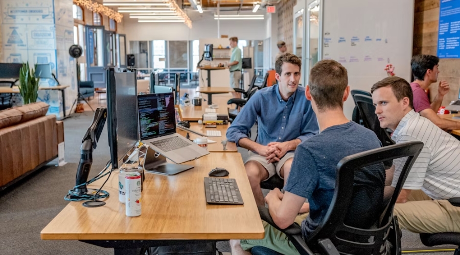 Client consultation in a modern workplace