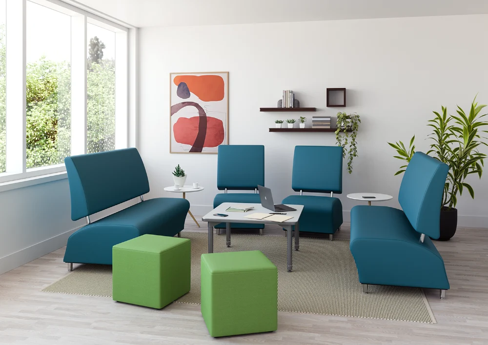 Professional team meeting space