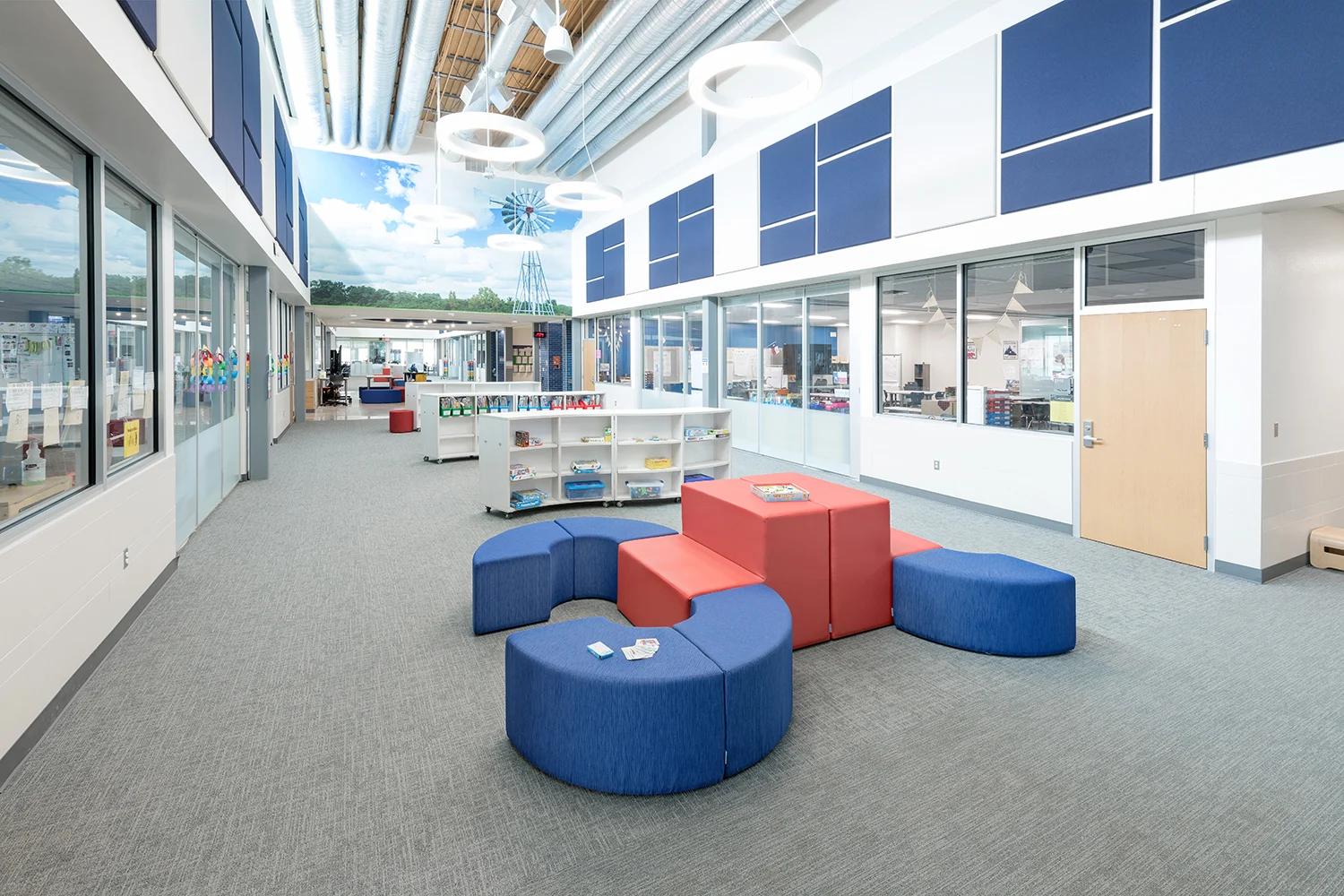 Open gathering and collaboration area