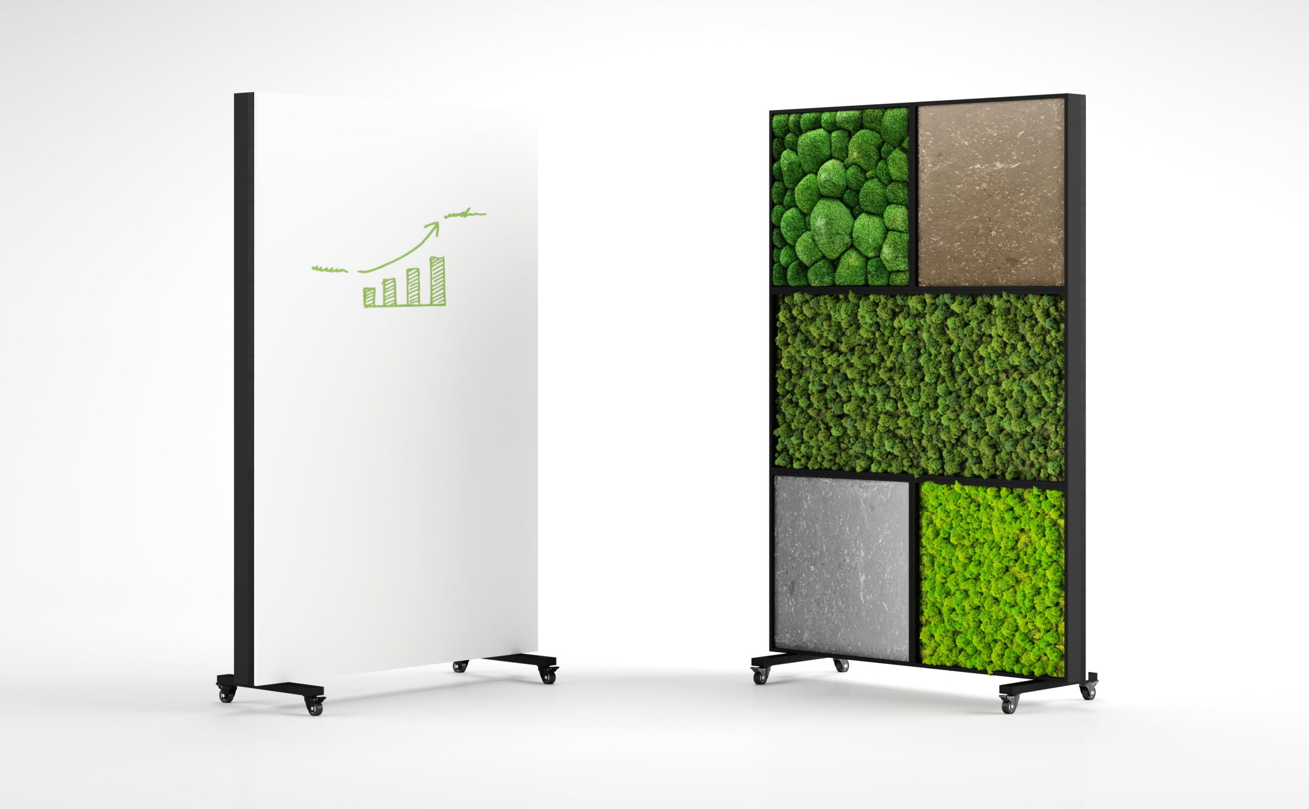 Green divider installation