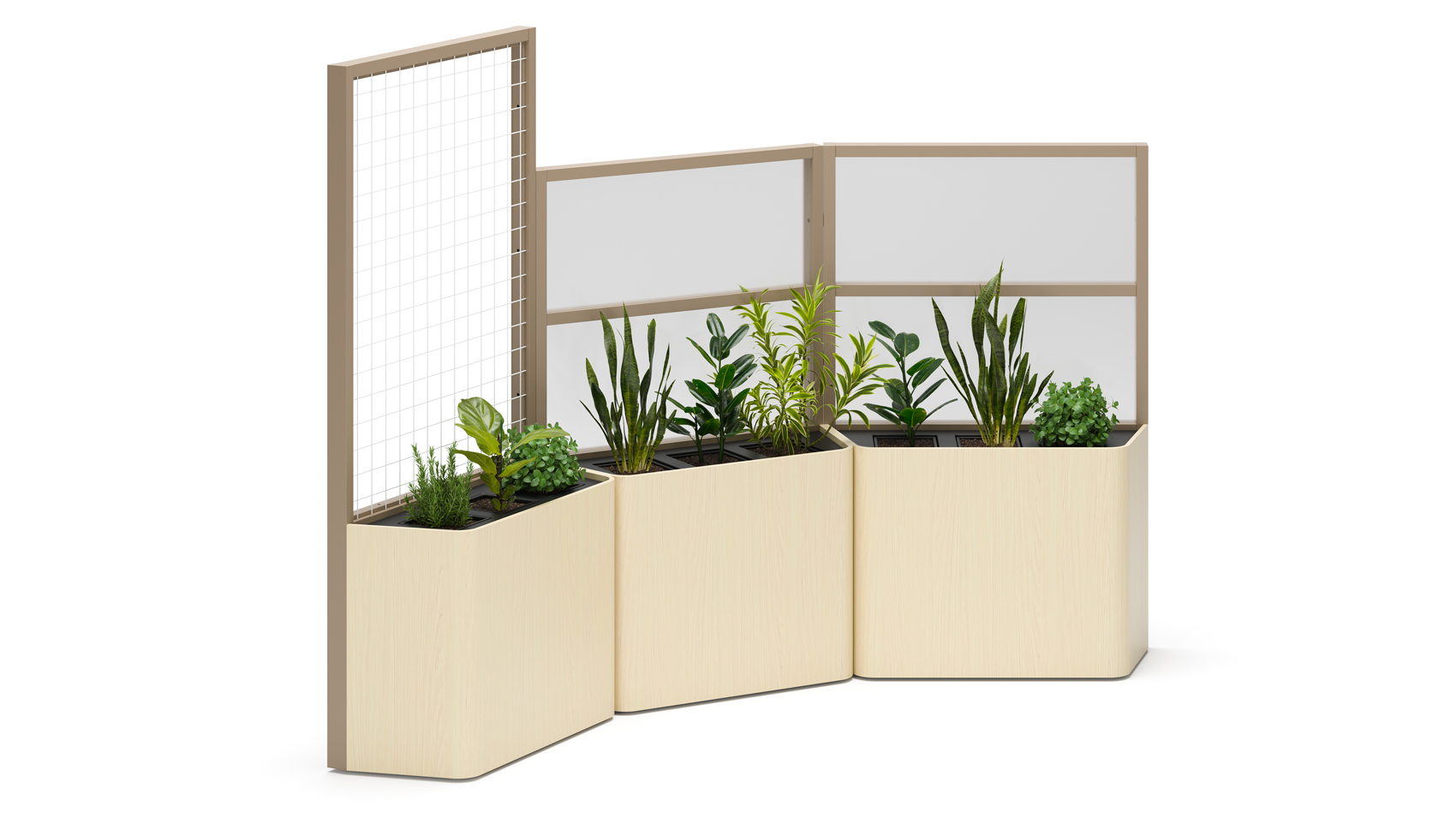 Green divider installation