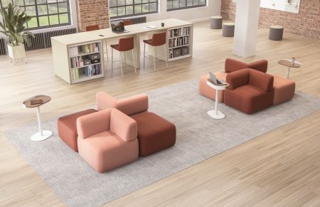 Collaborative social space in a corporate office