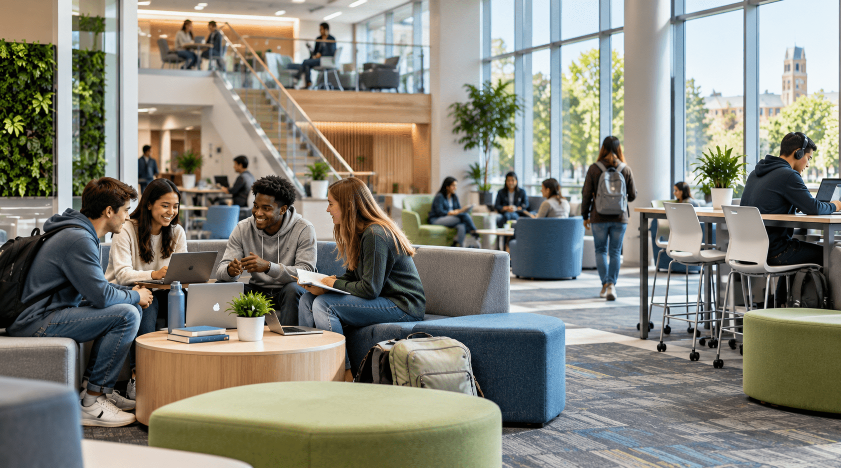 Modern higher education learning and collaboration space