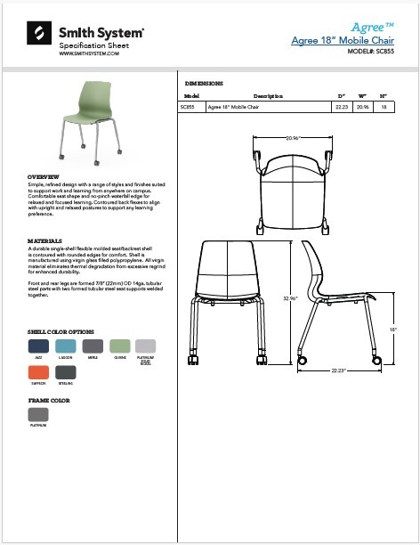 Smith System Agree Mobile Chair cover